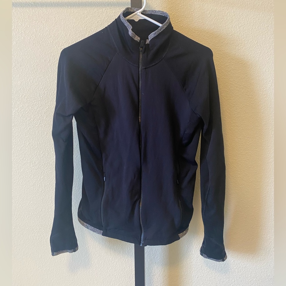 Athleta Black Zip - Up - Size M